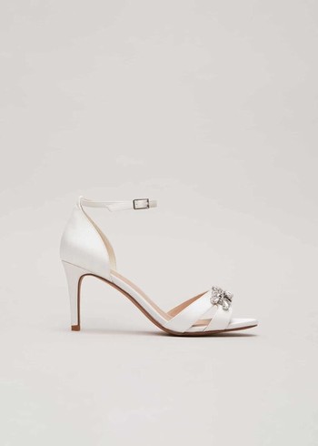 Phase Eight Embellished Heels White USA | 2415830-NO